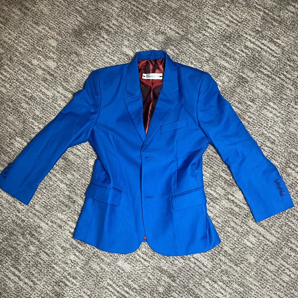 YuanLu royal blue suit jacket